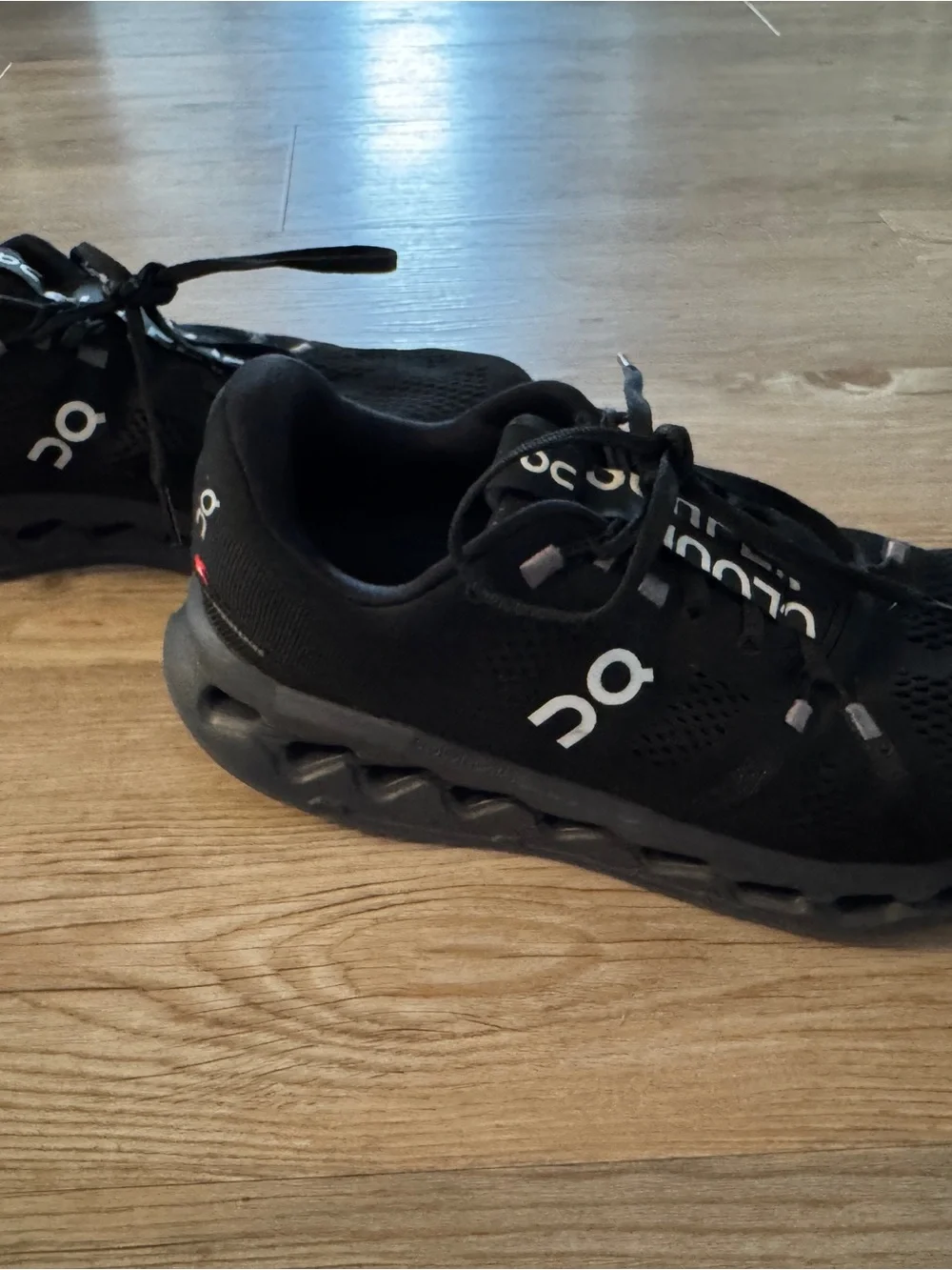 On Running Running Men's Cloudnova Black Performance Sneakers Size 10 - LIKE NEW - Picture 4 of 4